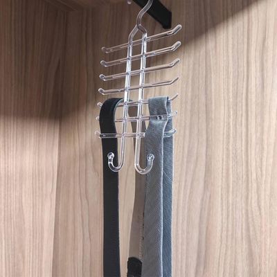 Kit 10 Cabides para Gravatas Cintos Organizadores Closets Guarda-Roupa Lojas Cristal