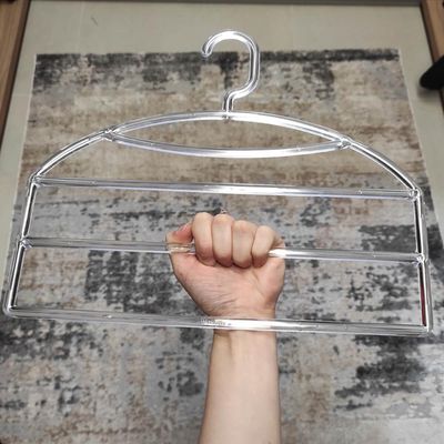 Cabide Triplo para Organizar Calças Calceiro Transparente Closet Guarda Roupas Cinquetti