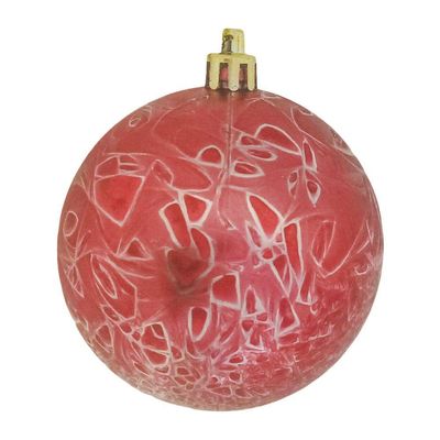 Bola De Natal Vermelha Kit Misto 7cm - 12 Unidades