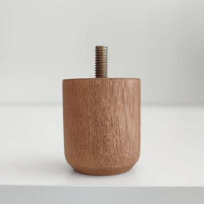 Conjunto 12 Pés Baixos para Cama Box de Madeira 5cm Cor Mel Solteiro Casal Queen King