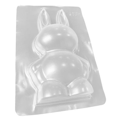 Forma De Silicone Coelho Grande 10,2cm X 18cm - 4 Unidades