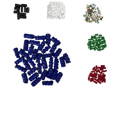 Kit com 10 Firmas Frisadas 22mm Murano Guias - Selecione a Cor Vermelha