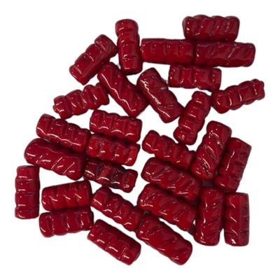 Kit com 10 Firmas Frisadas 22mm Murano Guias - Selecione a Cor Vermelha