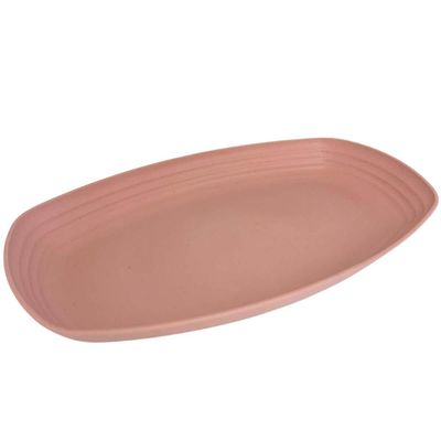 12 Travessas Bambu Plástico Sortidas 29x18x3cm Lines Lyor Petisqueiras Retangulares Frios