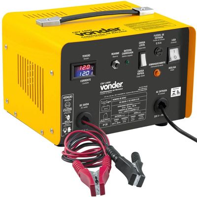 Carregador De Bateria Automotivas 220v CBV1600 Vonder Carga Rápida E Carga Lenta 32ah-150ah