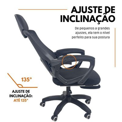 Cadeira De Escritório Presidente Executiva Oficial Supreme Preto