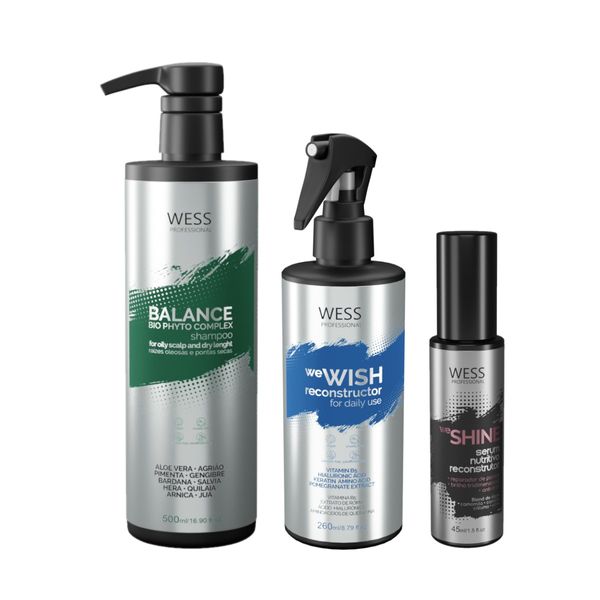 Kit Wess Balance SH 500ml + We Wish 260ml + We Shine 45ml