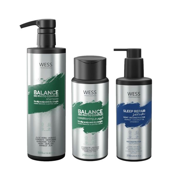Kit Wess Balance SH 500ml + Cond 250ml + Sleep Repair 250ml