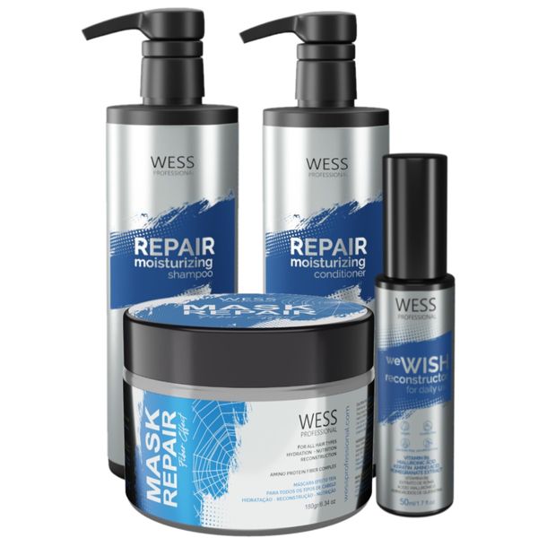 Kit Wess Repair SH 500ml+Cond 500ml+Mask 180g+WeWish 50ml