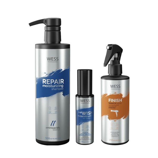 Kit Wess Repair SH 500ml + We Wish 50ml + Finish 250ml