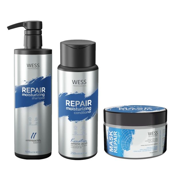 Kit Wess Repair SH 500ml + Cond 250ml + Mask Repair 180g