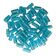 Kit com 10 Firmas Frisadas 22mm Murano Guias - Selecione a Cor Azul Claro