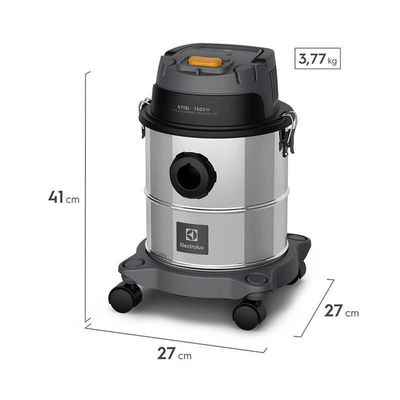 Aspirador De Pó E água Electrolux 1500w 12l Inox Gt12i 110v
