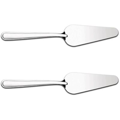 Kit 2 Espátulas para Cortar Bolo Pá Cortador de Fatia Pizza Inox Taumer