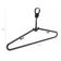 50 Cabides Antifurto Fixo Hotel Preto Clássico Inteligente de Roupas Alças 44,5cm