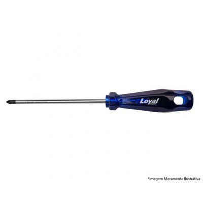 Chave Phillips Loyal P.Magn Acetato Azul Cv E 3/8"X 6"