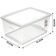 Kit 4 Caixas Organizadoras 15L de Plástico com Tampa My Closet Ordene Multiuso Retangulares Transparente