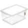 Kit 4 Caixas Organizadoras 15L de Plástico com Tampa My Closet Ordene Multiuso Retangulares Transparente