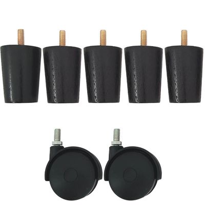 5 Pe Para Cama e 2 Rodizio Para Moveis Cama Box De Casal 6cm