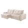 Sofá Firenze Linho 02 Módulos De 120cm B25cm Meu Sofá Online A302 Linho Branco