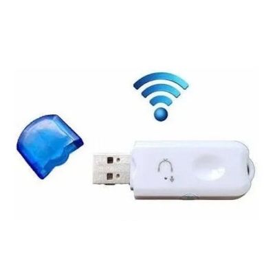 Adaptador Bluetooth Receptor De Som Música Automotivo Usb2.0 - Branco /az