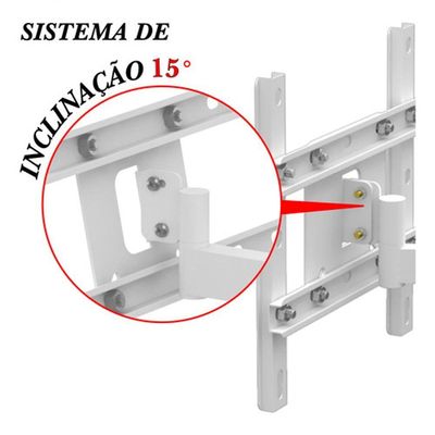 Suporte Tv 10" A 56" Vesa 400x400 2 Movimentos - Branco