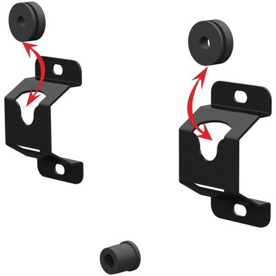 Suporte Universal Fixo Tv 10"a65" Todos Vesa Roldana-preto