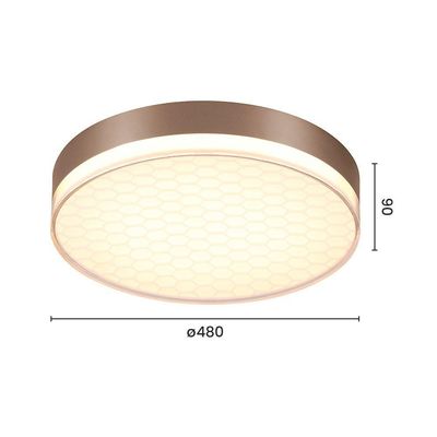 Plafon Sindora Dcx01189 Led Bivolt Dourado