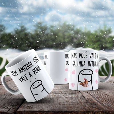 Caneca De Porcelana 325ml Flork Amizade Flork Amizade 2