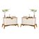 Conjunto Mesa De Cabeceira San Marino Off White Nature