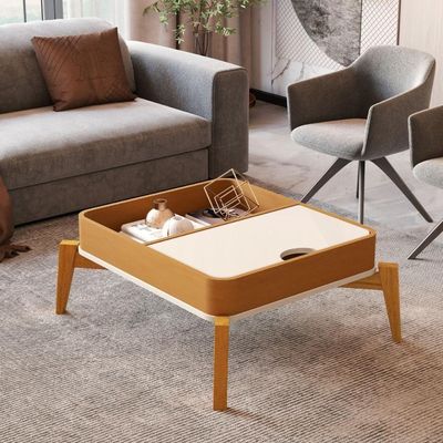 Conjunto Mesa De Centro E Buffet Rogers Off White Nature