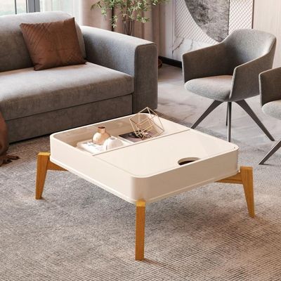 Conjunto Mesa De Centro E Buffet Rogers Off White