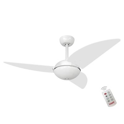 Ventilador Off Clear Branco 110V E Controle Remoto