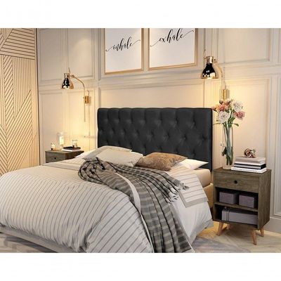Cabeceira Para Cama Box Paris Queen Suede Preto
