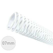 Espiral para Encadernação Branco 7mm 25 Folhas 100 und