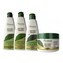 Kit Arvensis Reconstrução Shampoo Condicionador Leave-in Mascara 250g
