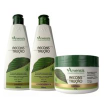 Kit Arvensis Reconstrução Shampoo Condicionador Mascara 250g