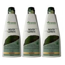 Kit Arvensis 3 Shampoo Revitalizante Capilar Antiqueda 300ml