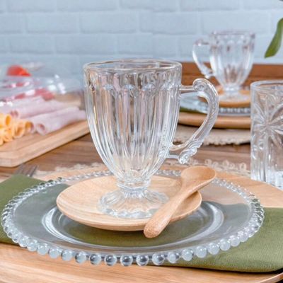 Conjunto 12 Xícaras de Café 100ml Cristal Imperial Lyor Taças para Cafézinho Padaria Casa