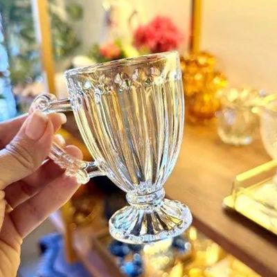 Conjunto 12 Xícaras de Café 100ml Cristal Imperial Lyor Taças para Cafézinho Padaria Casa