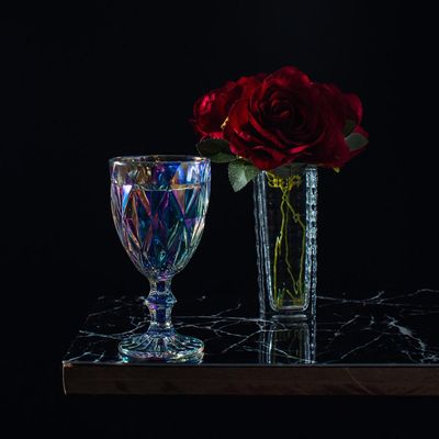 Vaso de Vidro para Flores 6x6x15,5cm Jarro de Flor de Mesa Transparente Pequeno Sortido Lyor