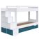 Treliche Infantil com Escada, Nicho e Gaveta Branco com Azul