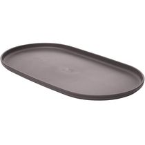 Kit 15 Travessa Oval Bambu Plástico 30x17cm Prato Servir Pet