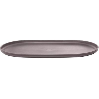 Kit 15 Travessa Oval Bambu Plástico 30x17cm Prato Servir Pet