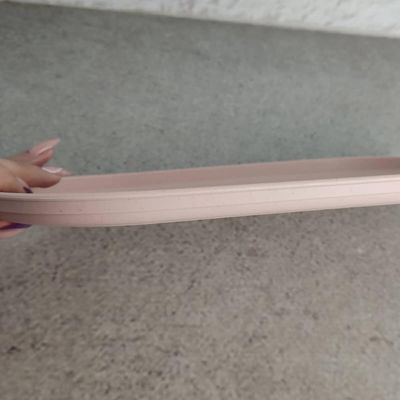 Kit 15 Travessa Oval Bambu Plástico 30x17cm Prato Servir Pet