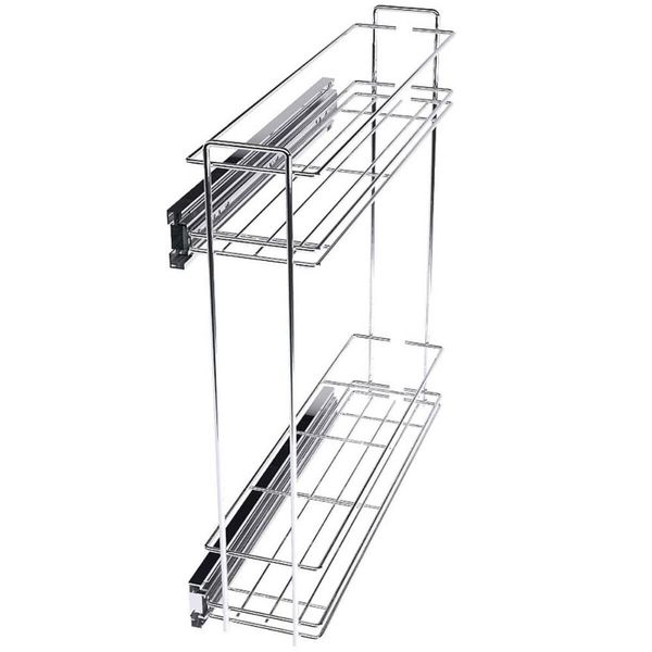 Porta Garrafas Latas Condimentos Deslizante Lateral Aramado Aço Cromado Piva