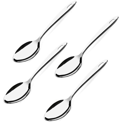 Kit 4 Colheres de Inox Para Arroz Servir Pegar Colher De Cozinha Brinox