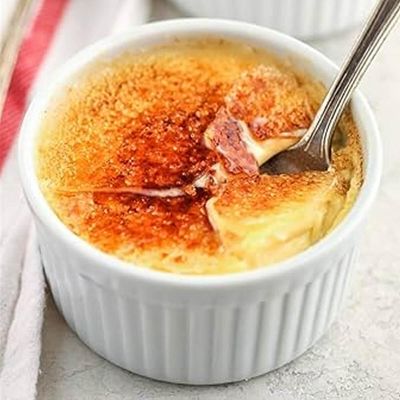 Ramekin de Porcelana 155ml Classic Branco 8,4x5cm para Servir Molhos e Sobremesas Branco