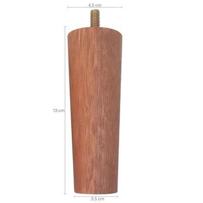 Conjunto 7 Pés Fixo para Cama Box Casal para Moveis Box Solteiro 13cm Dimader Mel
