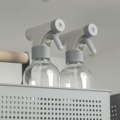 Borrifador Multiuso Flow 500ml Bege Ou com Trava de Segurança Spray Pulverizador Plástico
